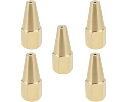 5 stks Acetyleen Lassen Spuitpistool Nozzle H01-2 2 # 0.6mm Geschikt voor Pijpleiding Sieraden Lassen Verwarming