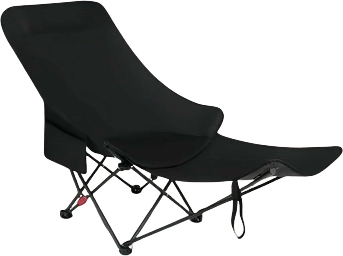 Homezo campingstoel - Ligstoel - Makkelijk Opvouwbaar - Verstelbare rugleuning - 3 Standen - 170 cm lang - Stabiele zit - Draagtas