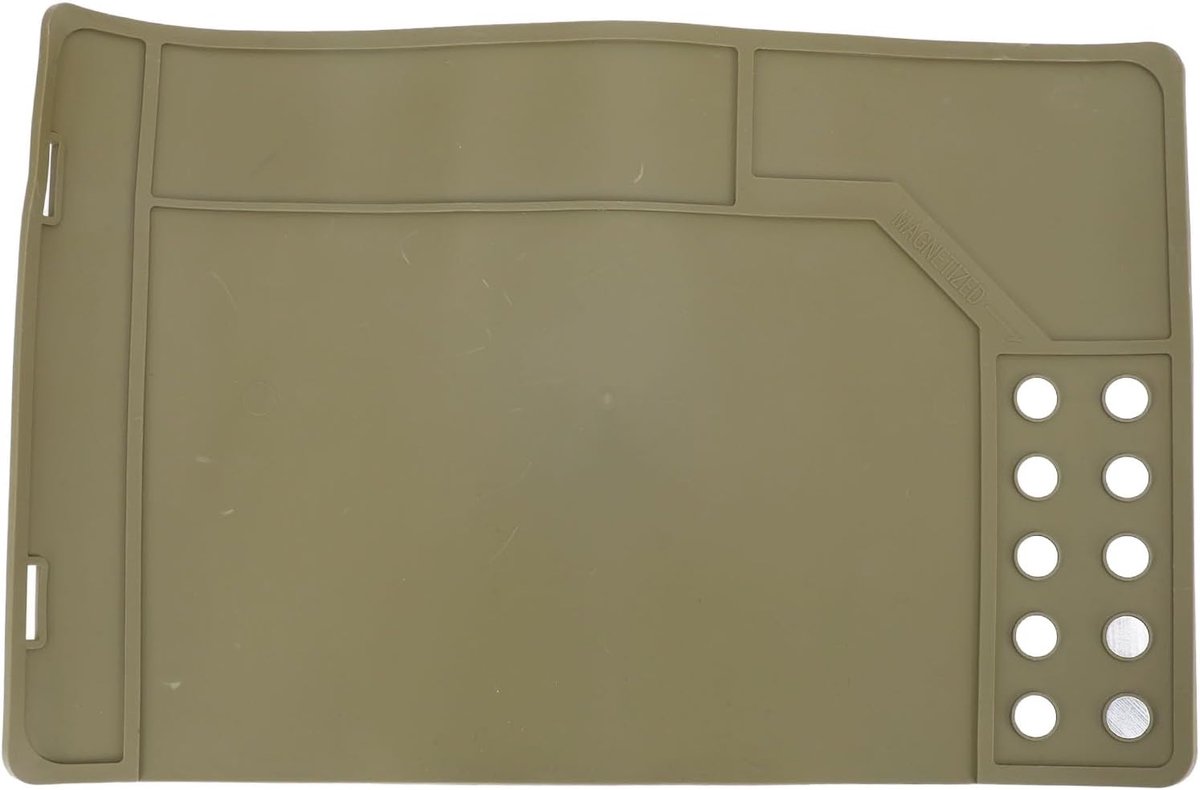 Antislip Rubberen Reinigingsvloermat, Pistoolonderhoudsmat, Oliebestendige Onderhoudsrubberen Reparatiemat met Magnetische Punten voor Meubelbeslagaccessoires