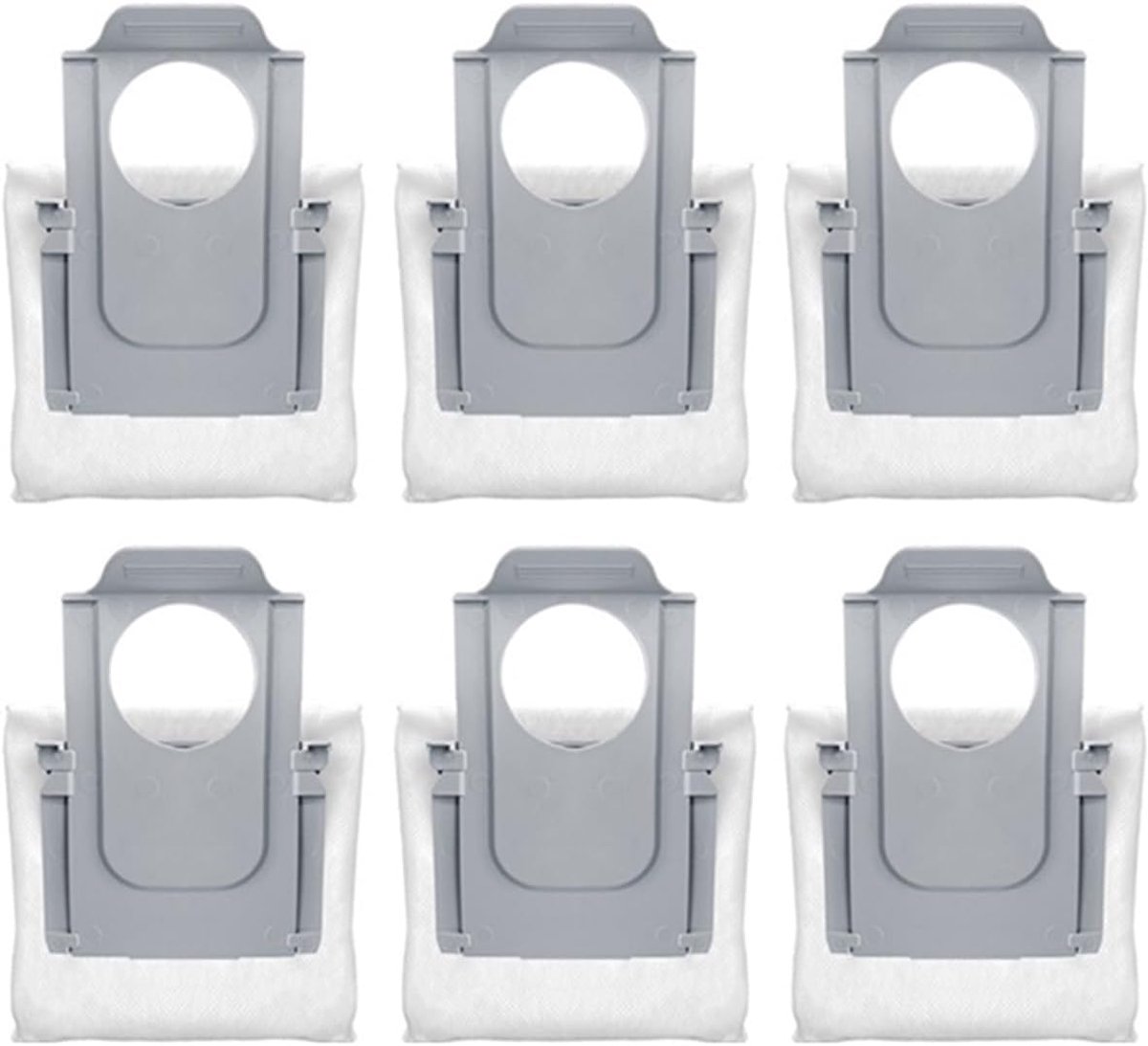 Compatibel Met Roborock Q Revo Maxv/Roborock P10 Pro Robotstofzuiger Vervangende Onderdelen Stof Vuilniszak(White 6PCS)