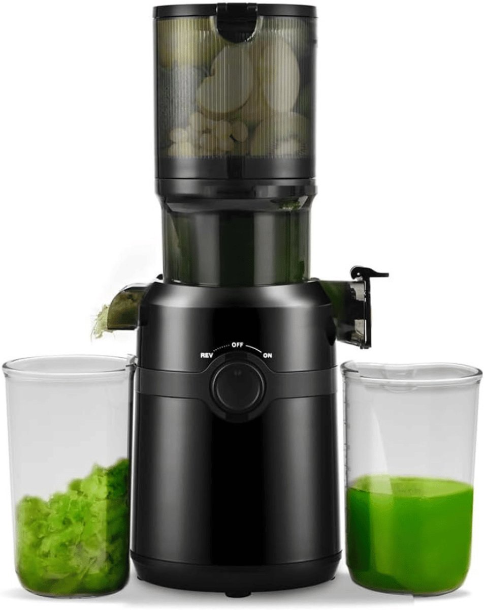 Slowjuicer – Sapcentrifuge voor Groenten & Fruit – 250W Krachtige Motor – Brede Vulopening – BPA-vrij – Stille Sapmachine – Zwart