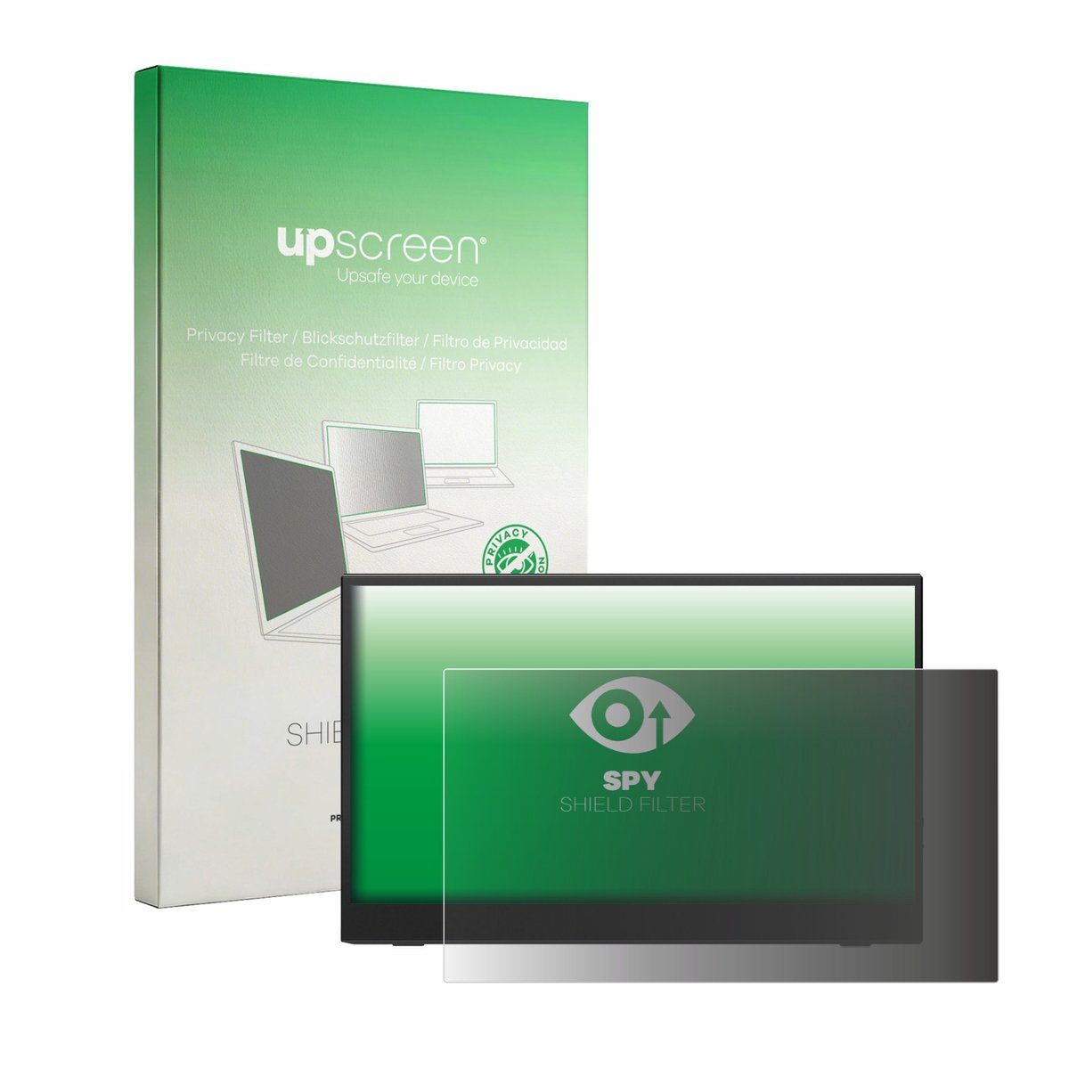 upscreen - privacyscherm voor UFYQL M156F04 15.6" - privacy filter screenfilter Blauwlichtfilter