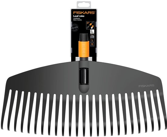 Fiskars Quikfit bladhark opzetstuk met 25 tanden, oranje en zwart.