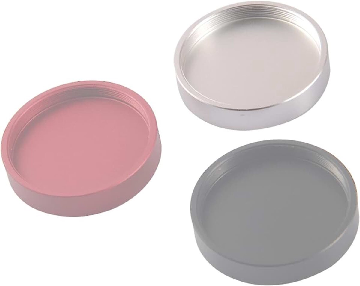 Stofkappen met T2 schroefdraad, zilver | Accessoires voor hobby astronomie