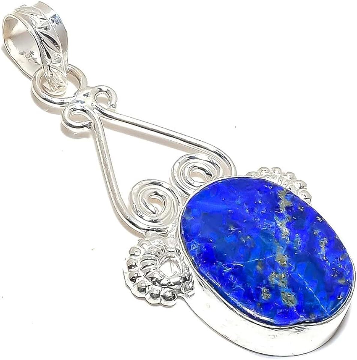 Handmade Pendant 2-2.5" Long For Girls Woman's Sterling Silver Plated Jewelry From Kashish