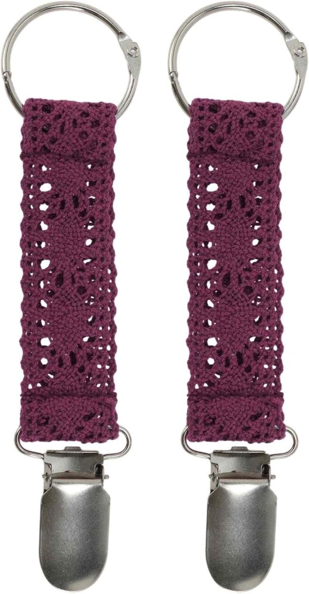 Kanten clip, reishoedclip, accessoires voor reistassen, rugzakken, portemonnees, bagage, outdoor, fuchsia, 2 stuks
