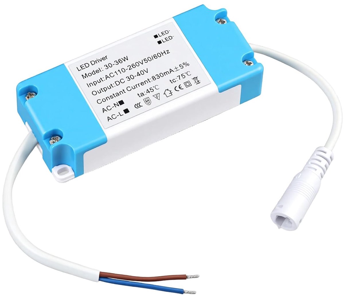 12 V 36 W, led-voeding 30-40 V constante stroom driver, ultradunne driver 230 V naar 12 V transformator laagspanningstranformator, alleen compatibel met LED-strips waarvan de