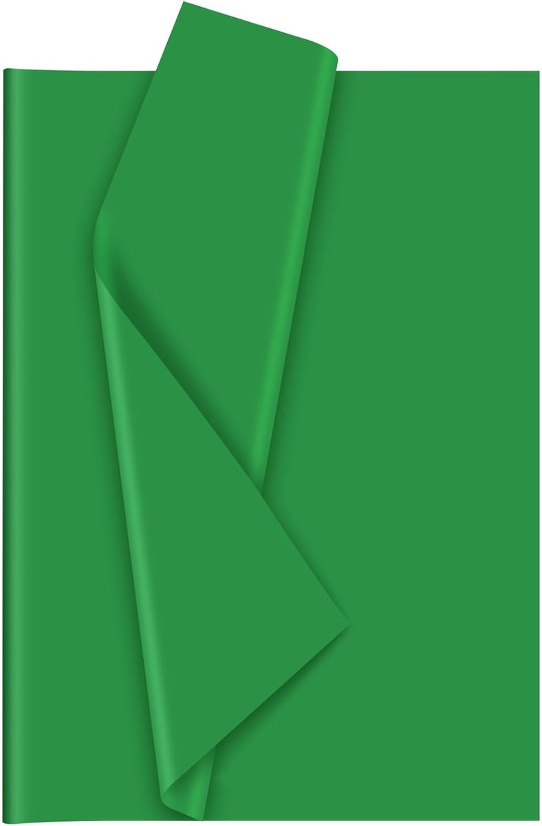 60 vellen groen tissuepapier Kerst tissuepapier bulk geschenkverpakking voor DIY kunstnijverheid St Patrick's Day verjaardag Kerstmis vakantje Valentijnsfeest (51x37cm/20 x 14.5 inches)