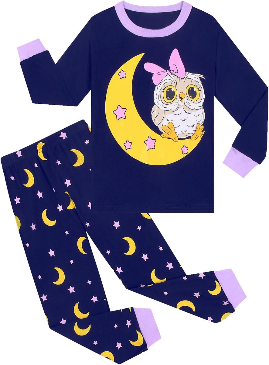 Pyjama’s Kinderpyjamaset Katoen Lange mouwen Winter Eenhoorn 2-delig 3-12 jaar