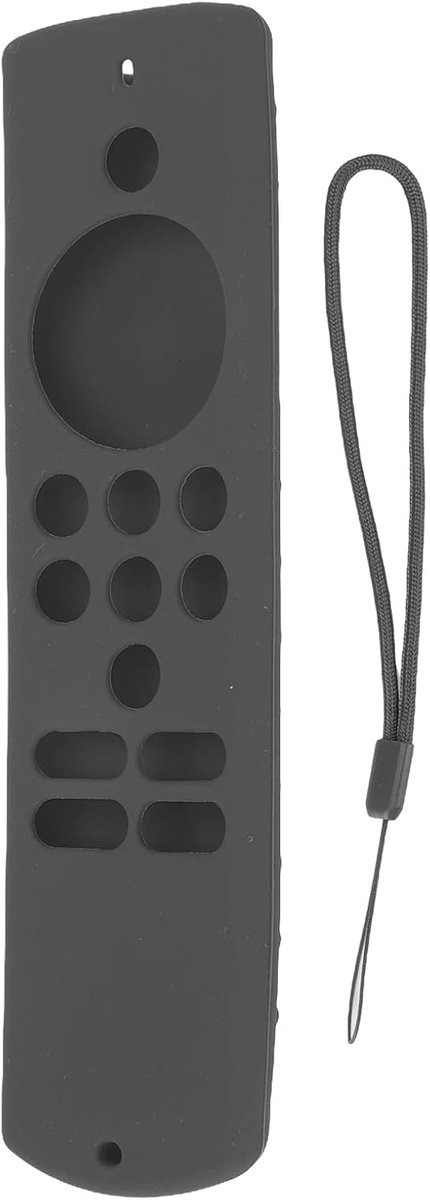Afstandsbediening Cover voor Fire TV Stick, Siliconen Zachte Anti-slip Schokbestendige Beschermende Afstandsbediening Mouw met Lanyard voor Fire TV Stick Lite (Donkergrijs)