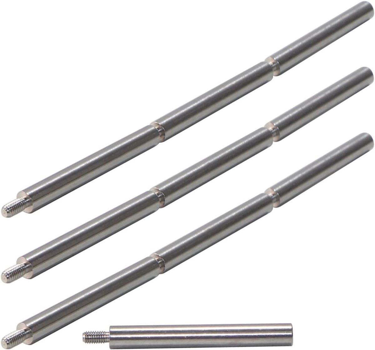 10 stuks roestvrijstalen enkelvoudige schroefdraadbusbouten, cilindrische adapters voor het verbinden van kolommen, afstandsschroeven, verlengpennen, M3x40+6mm
