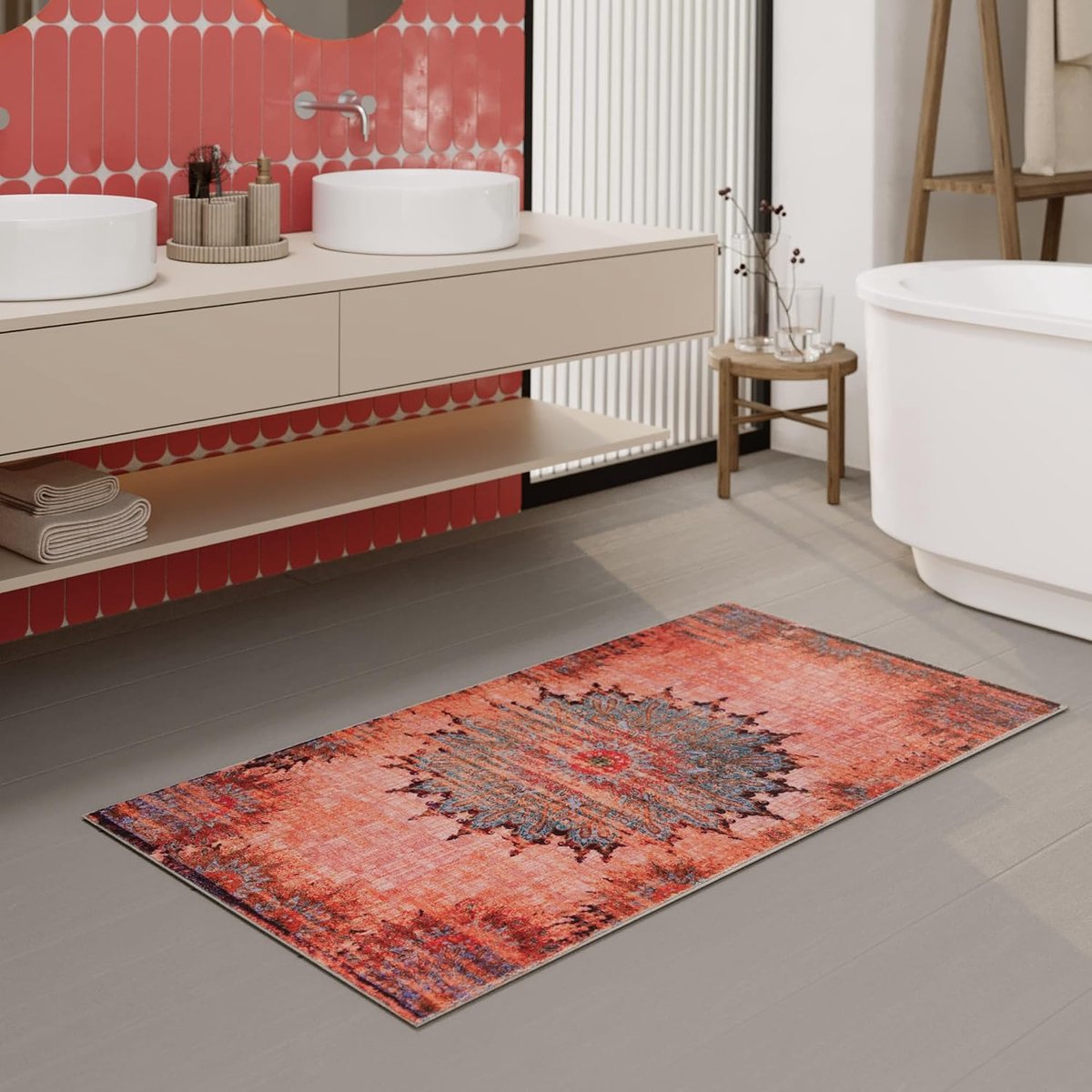 Home Healing badmat, 80 x 150 cm, rood