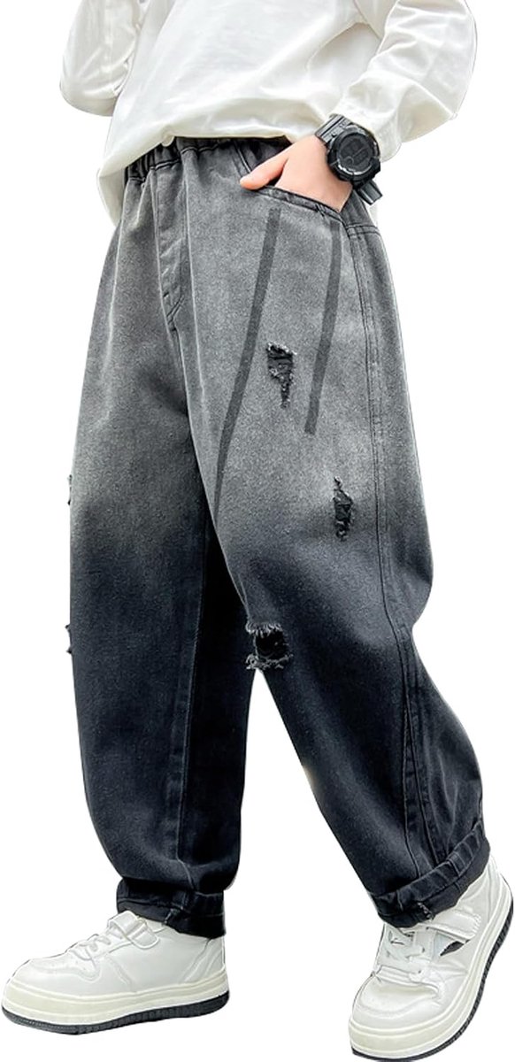 Jeans loose fit denim vintage broek casual wijde pijpen jeansbroek streetwear