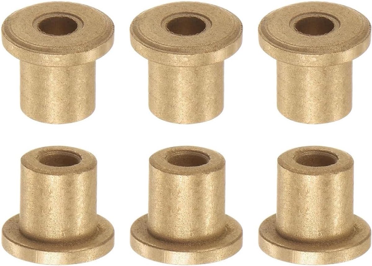 6 stuks, flens mouw bus 4x8x10mm