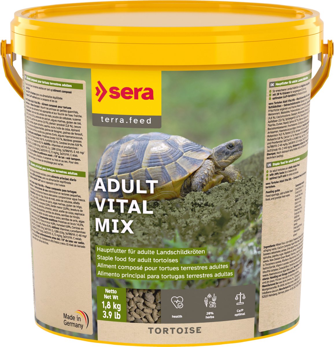 Sera Raffy Vital Nature - Voer voor herbivore reptielen - 10 liter