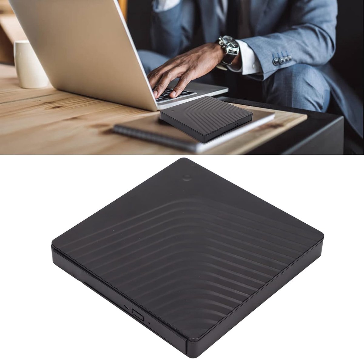 Externe dvd-drive, vervangende behuizing voor optische desktopschijven of laptops, USB 3.0/USB2.0, 5 Gbit/s, optisch station voor 12,7 mm/9,5 mm DVD RW Drive