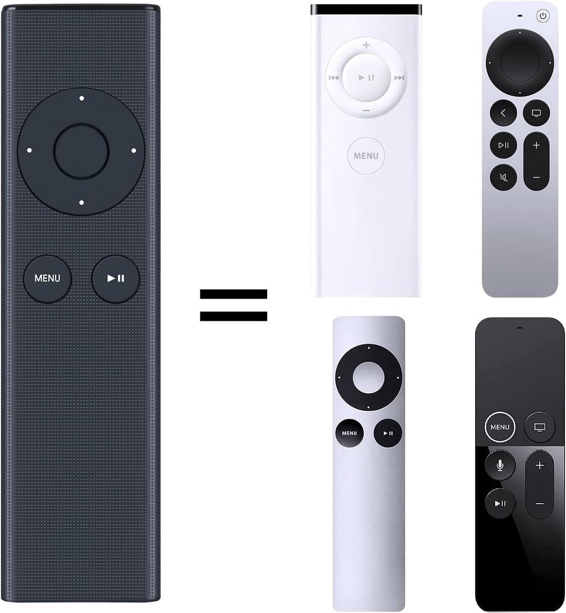 Afstandsbediening voor Apple TV 4K 1 2 3 A1378 A1294 A1469 A1427 MC377LL/A MC572LL/A MM4T2ZM/A MM4T2AM/A MD199LL/A