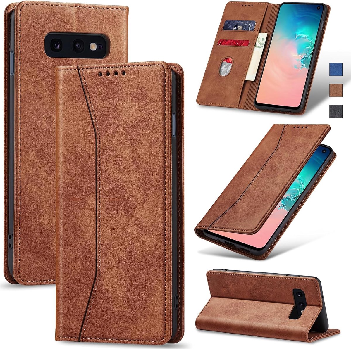 Hoesje voor Samsung Galaxy S10E,Bruin