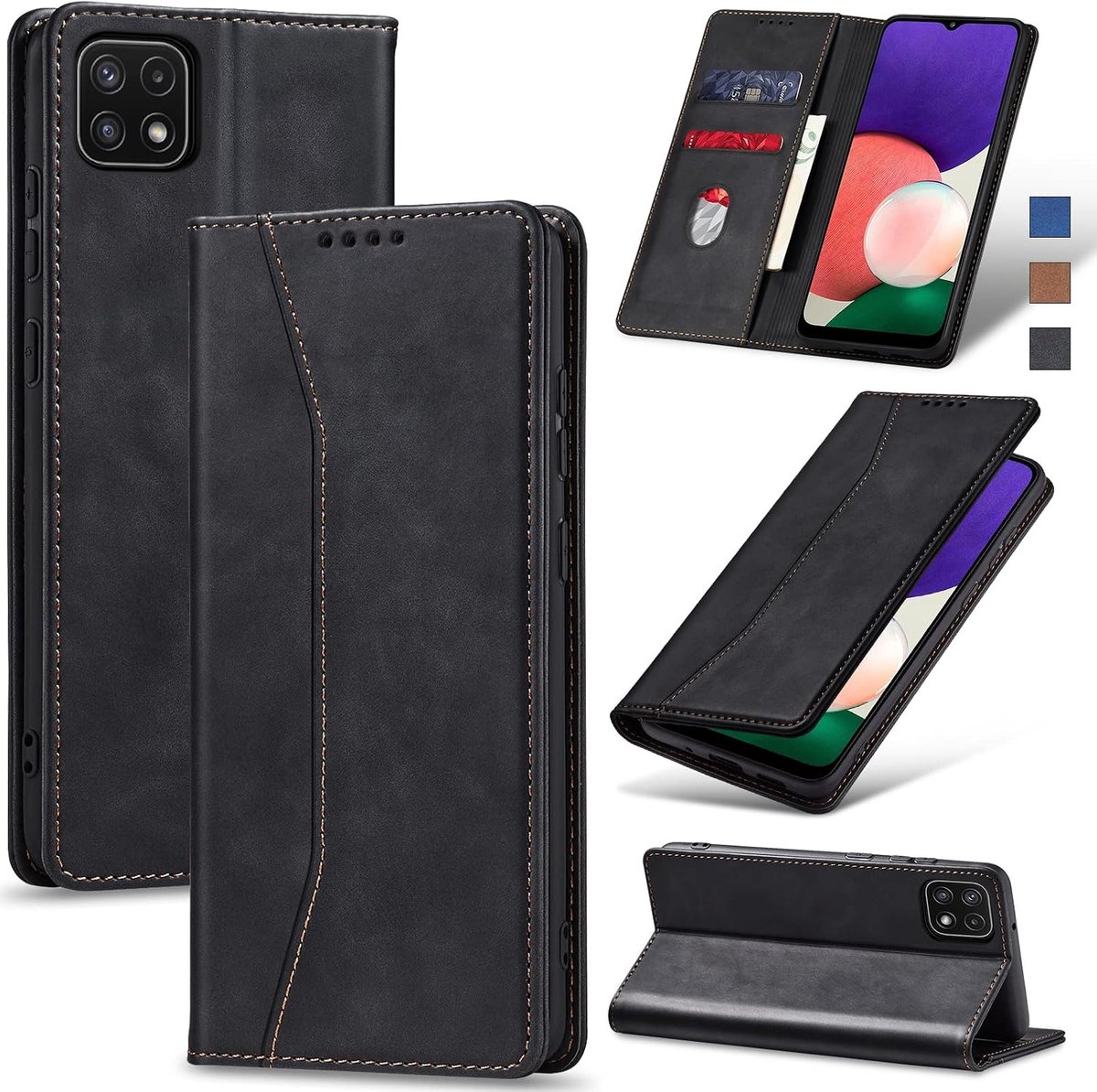Hoesje voor Samsung A22,Zwart