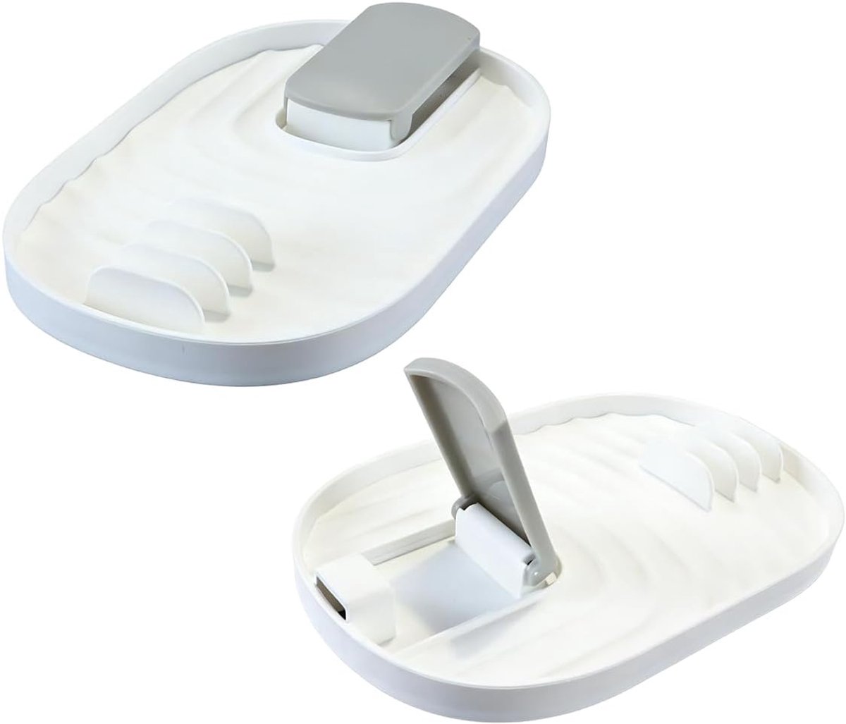 2 Stuks Pot Deksel Houder Lepel Rest Stand Keuken Gebruiksvoorwerp Rack Spatel Planken Voor Pot Deksels En Kook Lepels