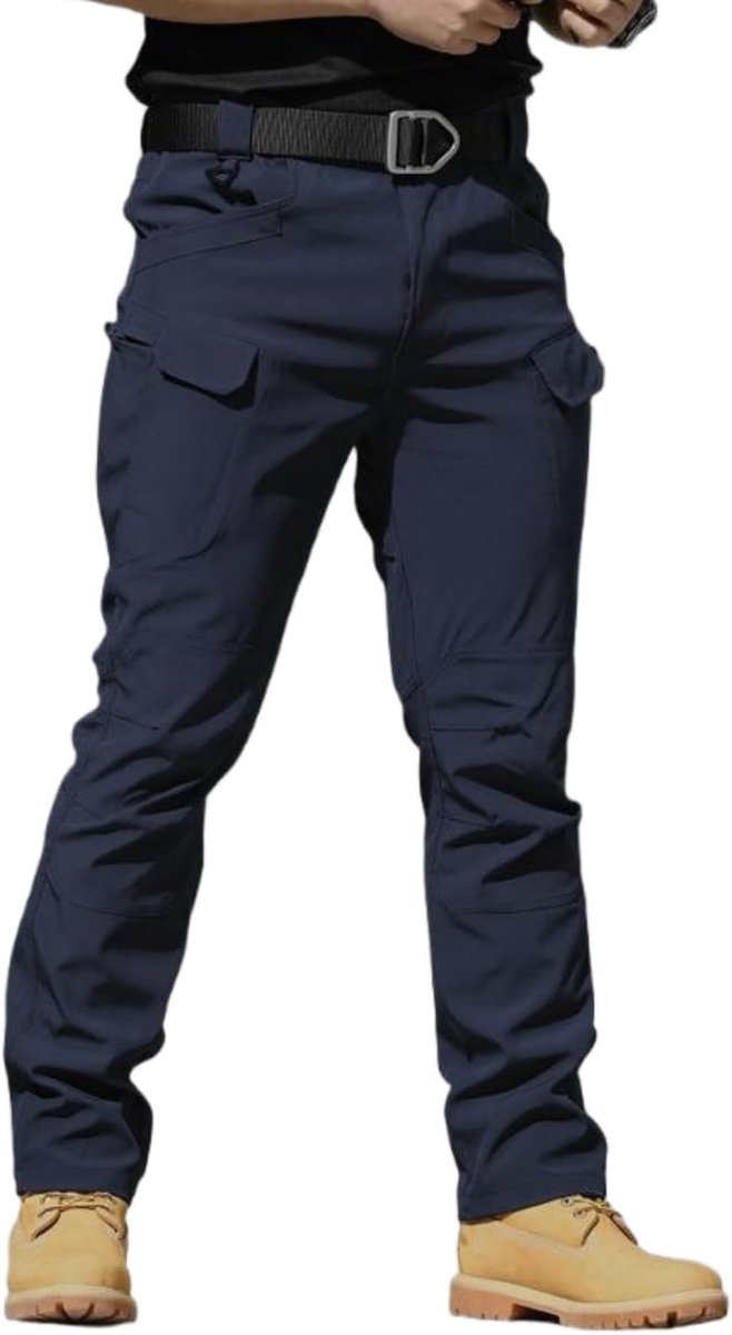 Cargobroek voor heren, meerdere zakken, ritssluiting, dun, gevechtsbroek, waterdicht, militaire broek, tactisch