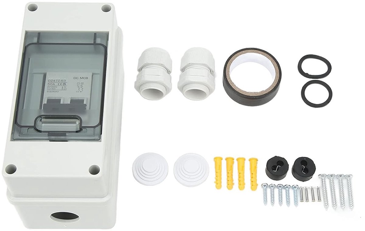 Miniatuur Aardlekschakelaar 50A 2P IP65 Waterdicht voor Zonne-energie Systemen en PV Disconnect Switch MCB