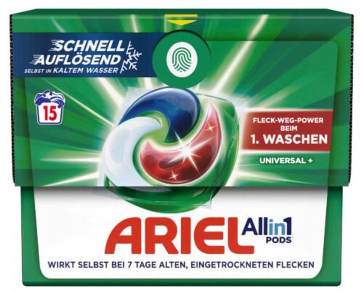 Ariel Wasmiddel Pods All in One Universal+ 15 stuks