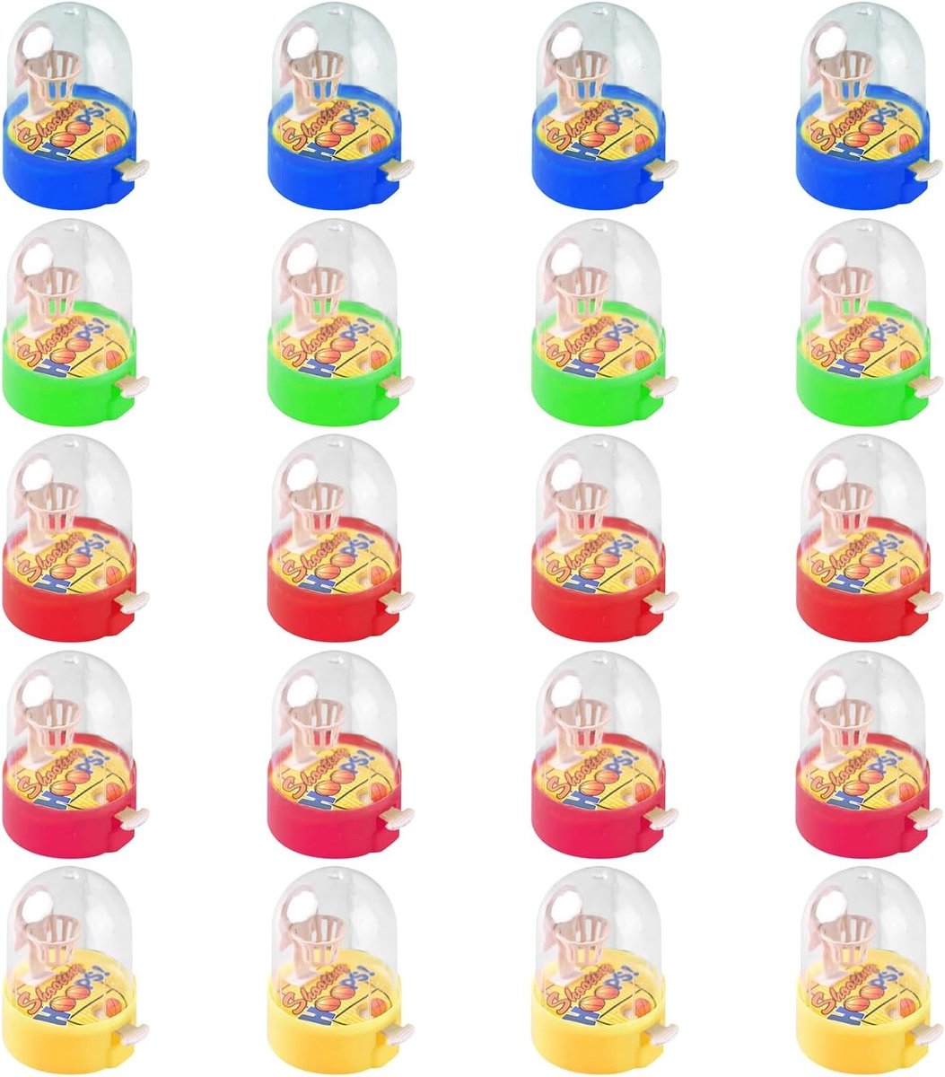 Set van 20 Mini Basketbal Speelgoed, Perfect voor Kinderen, Tafel Basketbal Spel, Verjaardagscadeau voor Jongens en Meisjes