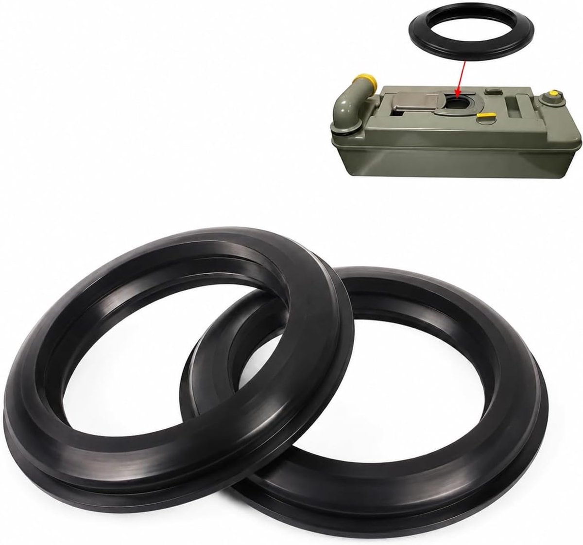 2 stuks waterdichte toiletafdichting voor Thetford C2/C3/C4/C200/C250/C260/C400/C500 – Direct passend, lekvrij & duurzaam reserveonderdeel voor campingtoiletten, caravans en campers