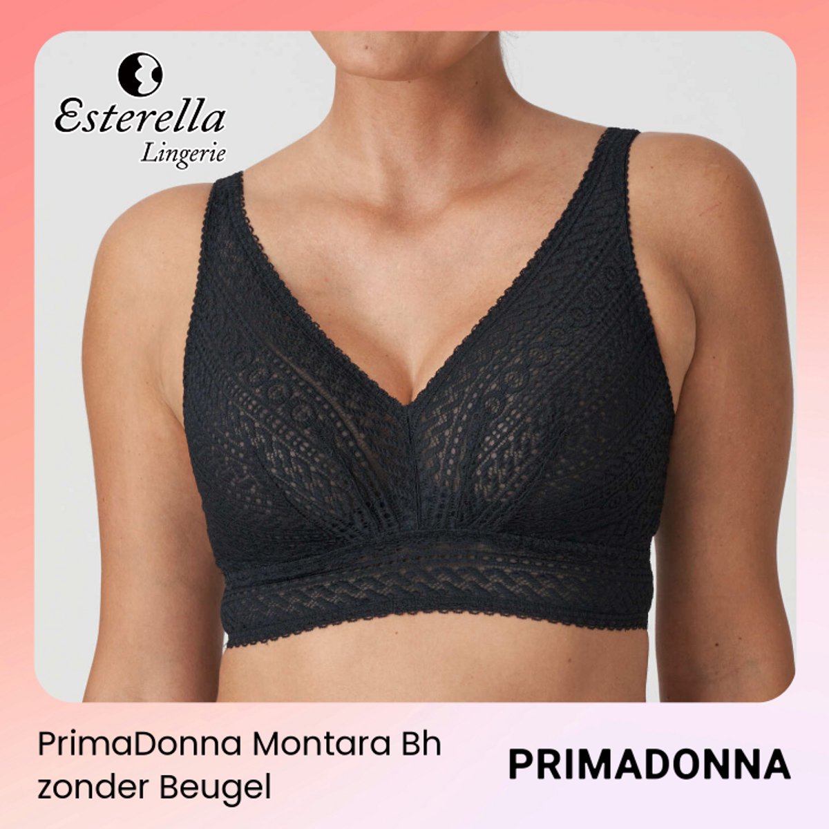 PrimaDonna Montara zonder Beugel 0163386 Zwart - maat EU 90F / FR