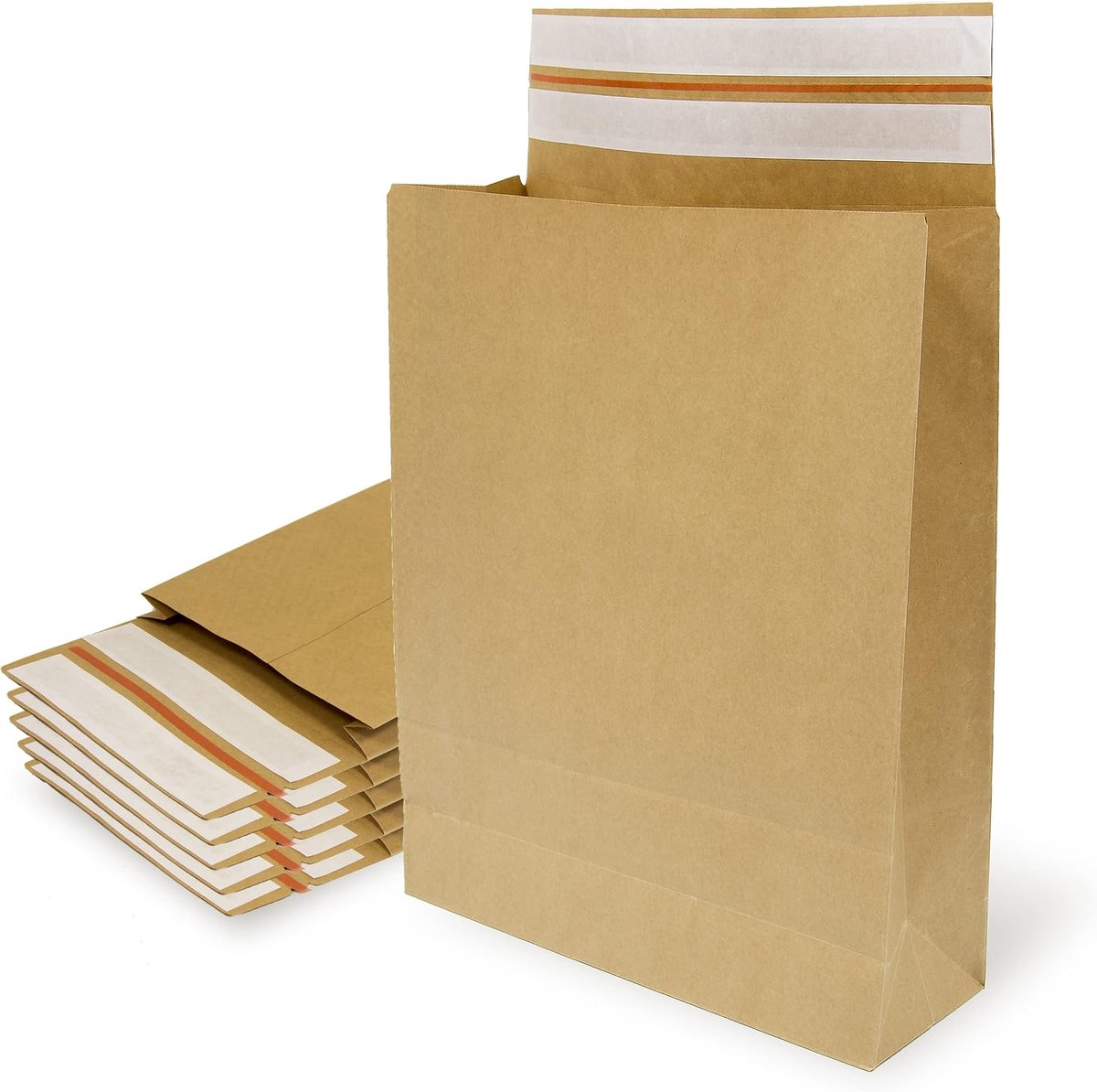 Enveloppen van kraftpapier met dubbele siliconen strip voor verzending en verpakking, papieren zakken voor het verzenden van kleding, accessoires, decoratie of geschenken