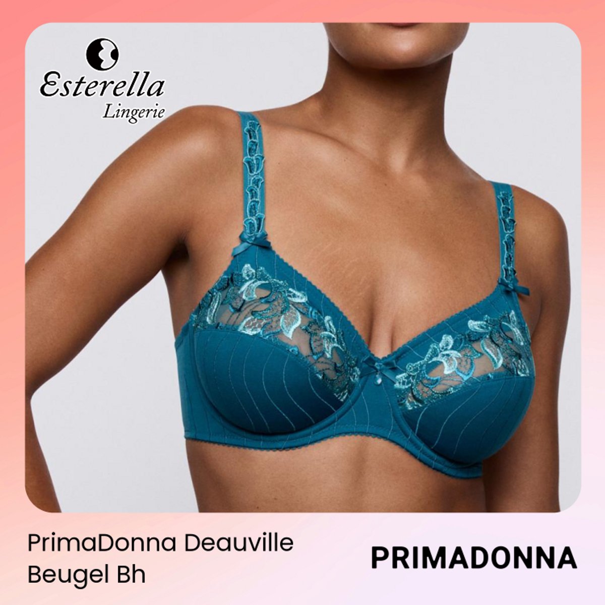 PrimaDonna Deauville Beugel Bh 0161816 Peacock - maat EU 90E / FR Groen