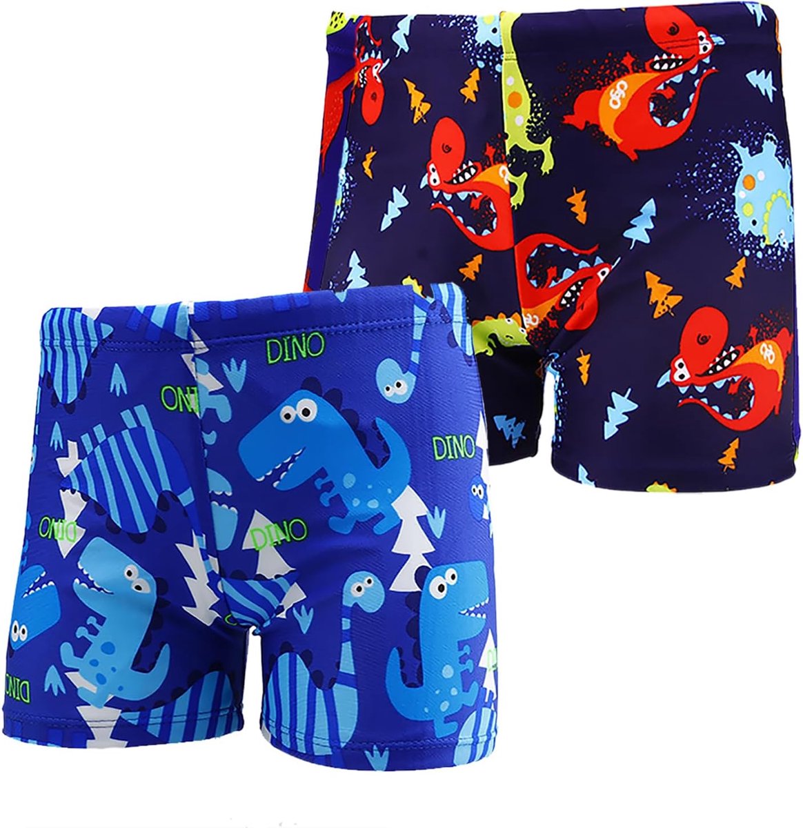 Zwembroek voor jongens, set van 2 stuks, 1-10 jaar, dinosaurus, haai, shorts