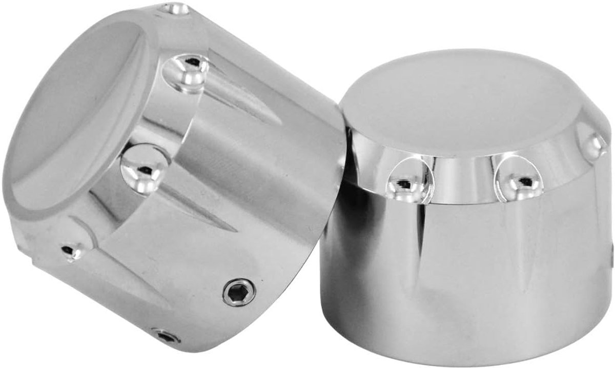 Vooras Moer Cover Cap Fit Voor Harley Touring Electra Road Street Glide Softail Dyna Sportster 2008-Later Chrome