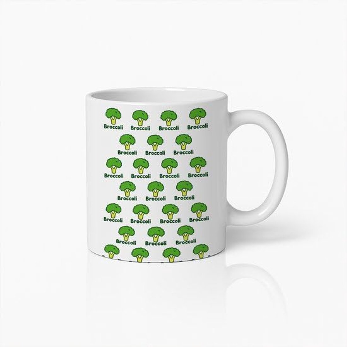 Broccoli Mok 330ml – Schattige Groente Koffiebeker – Humoristisch Cadeau voor Veganisten en Gezonde Voedsel Liefhebbers
