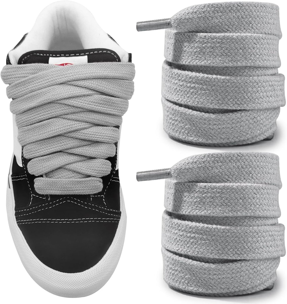 15 mm Dikke Veters met Vans Knu Skool Skateschoenen