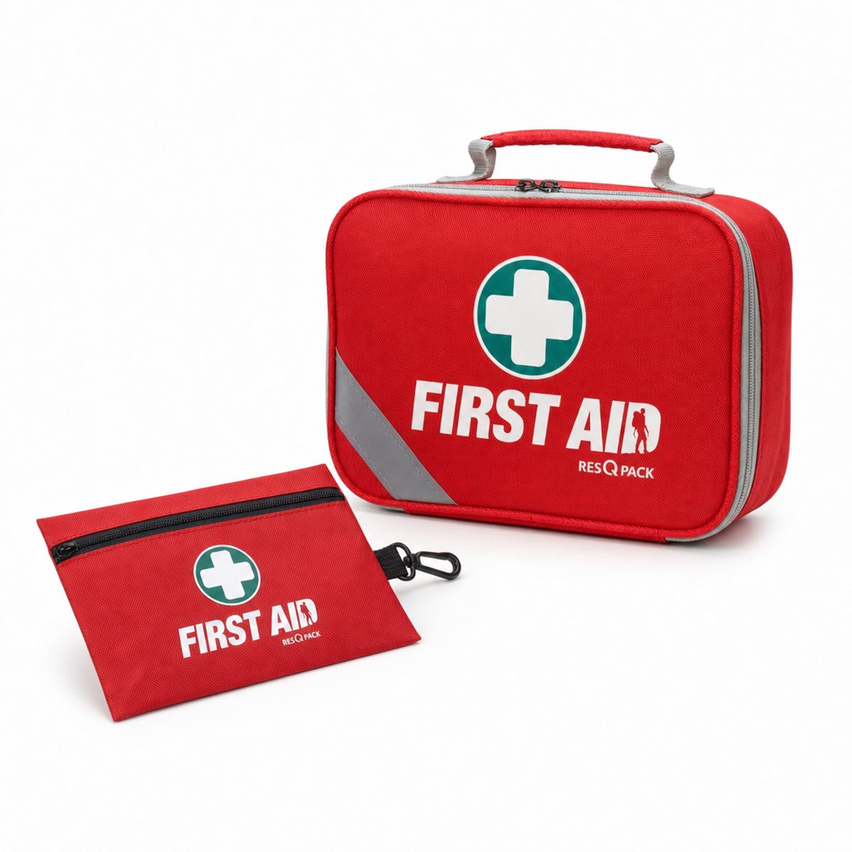 ResQ Pack 258-delige EHBO Kit - EHBO Koffer & Verbanddoos - Incl. Reisset - Noodpakket met Verband en Pleisters - Thuis, Auto, Bedrijf & Op Reis