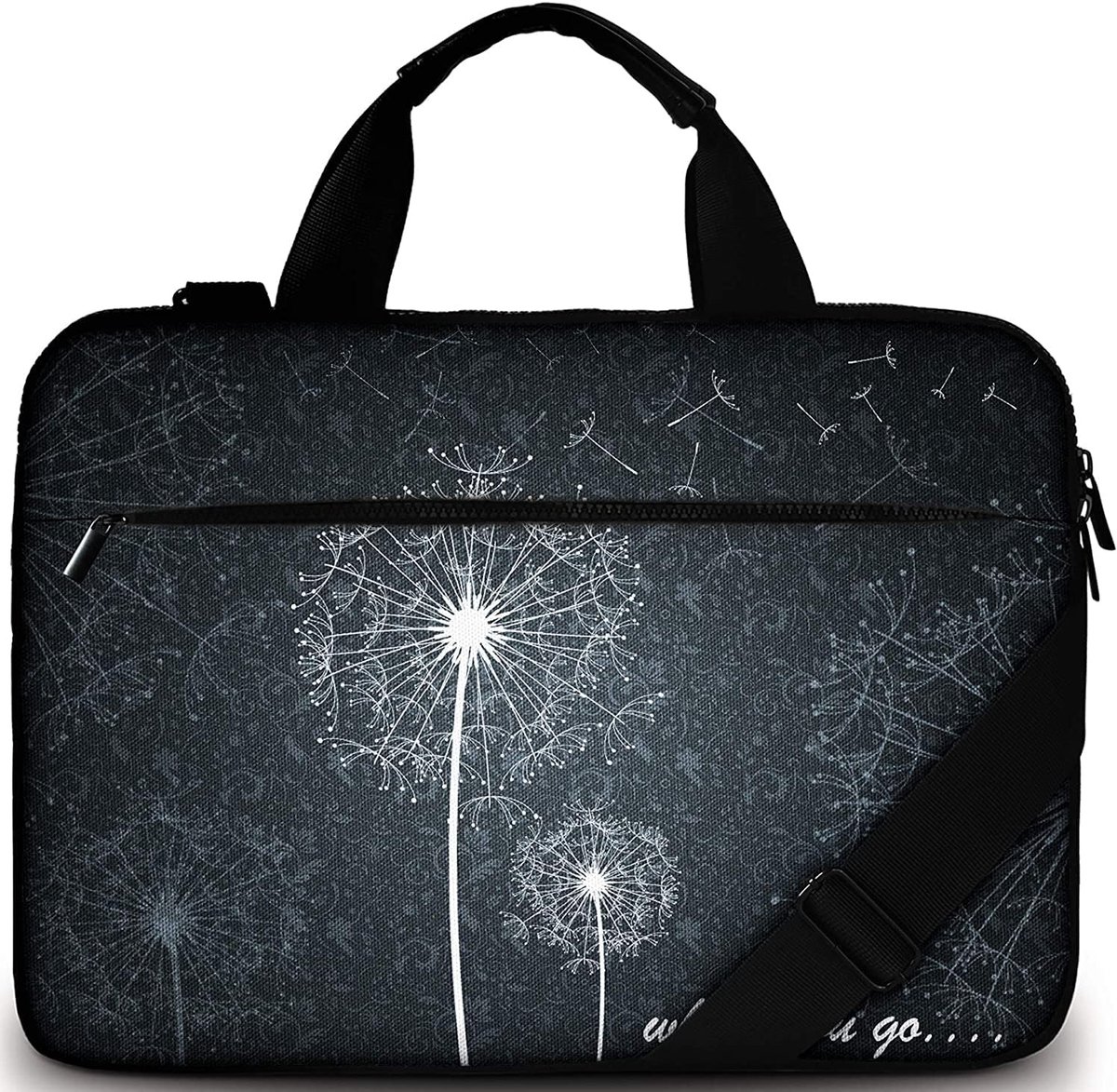 Laptop Zak 15/15.6 Inch - Moderne Canvas Notebook Zak - Hoge kwaliteit Laptop Case - Vuil & Water Bestendig Laptop Zak met Accessoire Compartiment