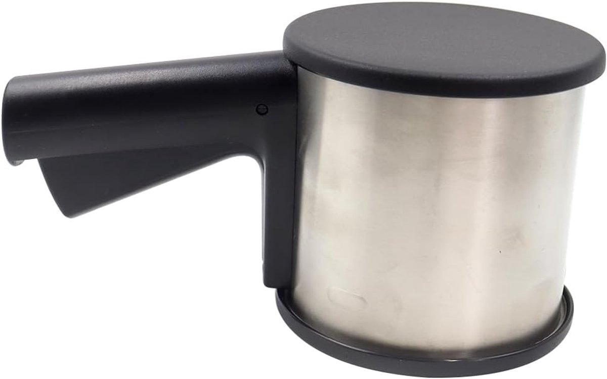 Keukenzeef met één hand bediening en deksel, geschikt voor het bestrooien van poedersuiker en meel, met handvat voor koffiedecoratie, meel, cacao en specerijen