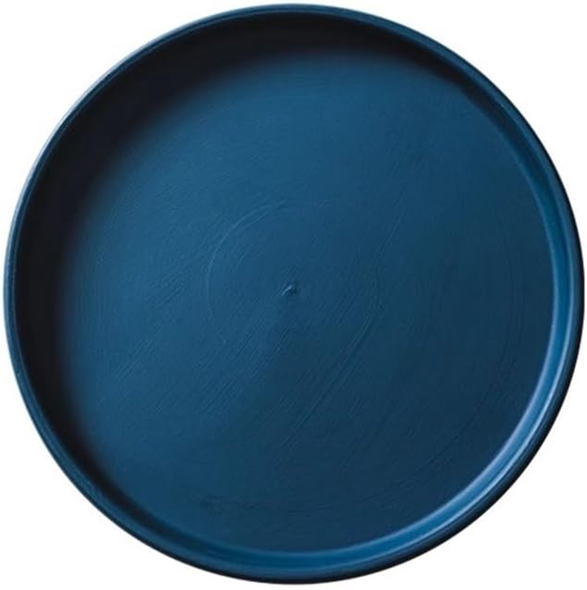 Schotels Plantenschotel Keramiek, Woonkamer Balkon Bloempot Lekbak Rond Pallet(Blue,Medium)