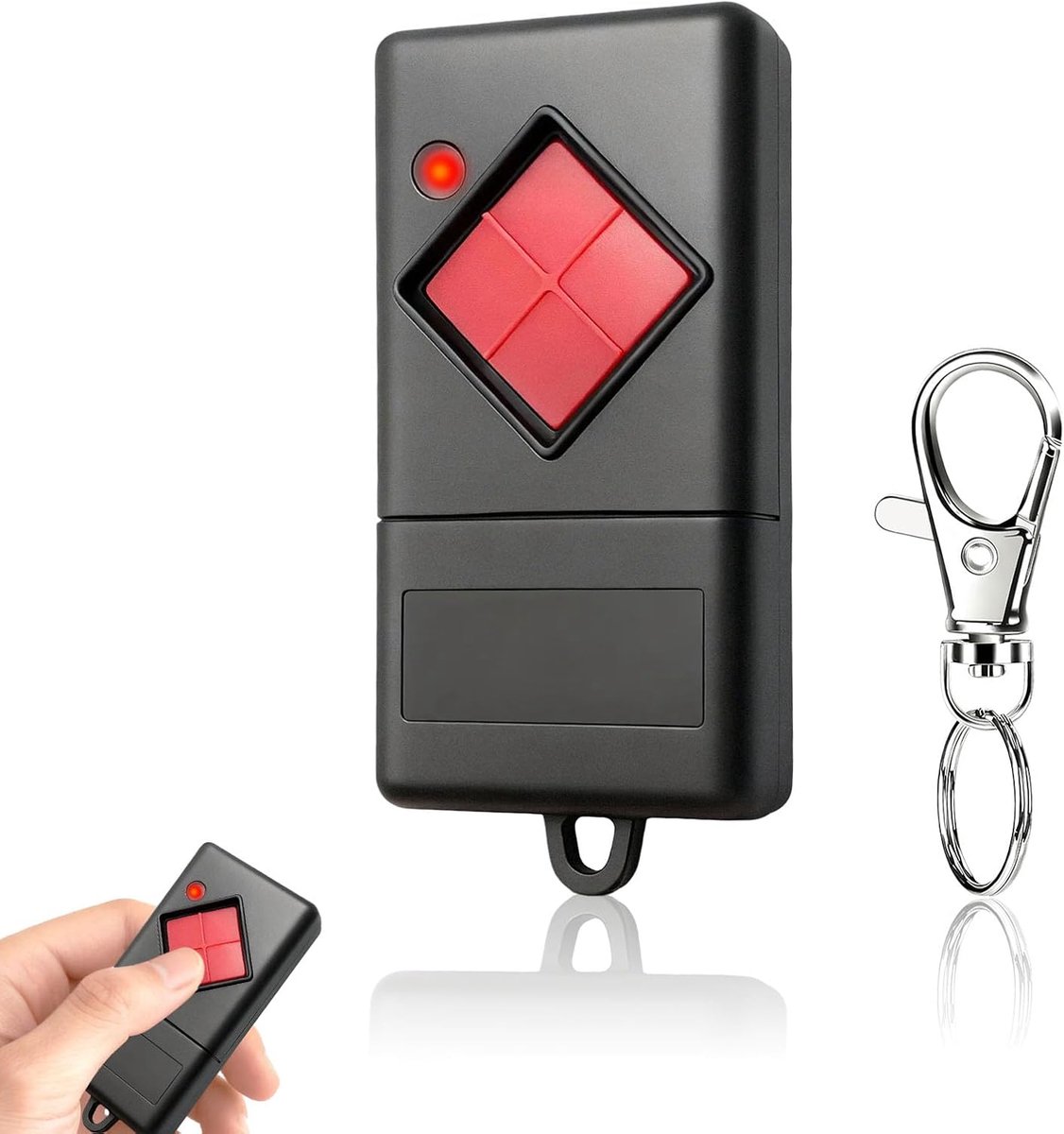 Handzender 40,685MHz 1 stuks vervangende afstandsbediening voor Dicket MAHS40, MAHS40-01, MAHS40-04 40 MHz, garagedeuropener, compatibel met Dickert 40,685MHz dip-schakelaar