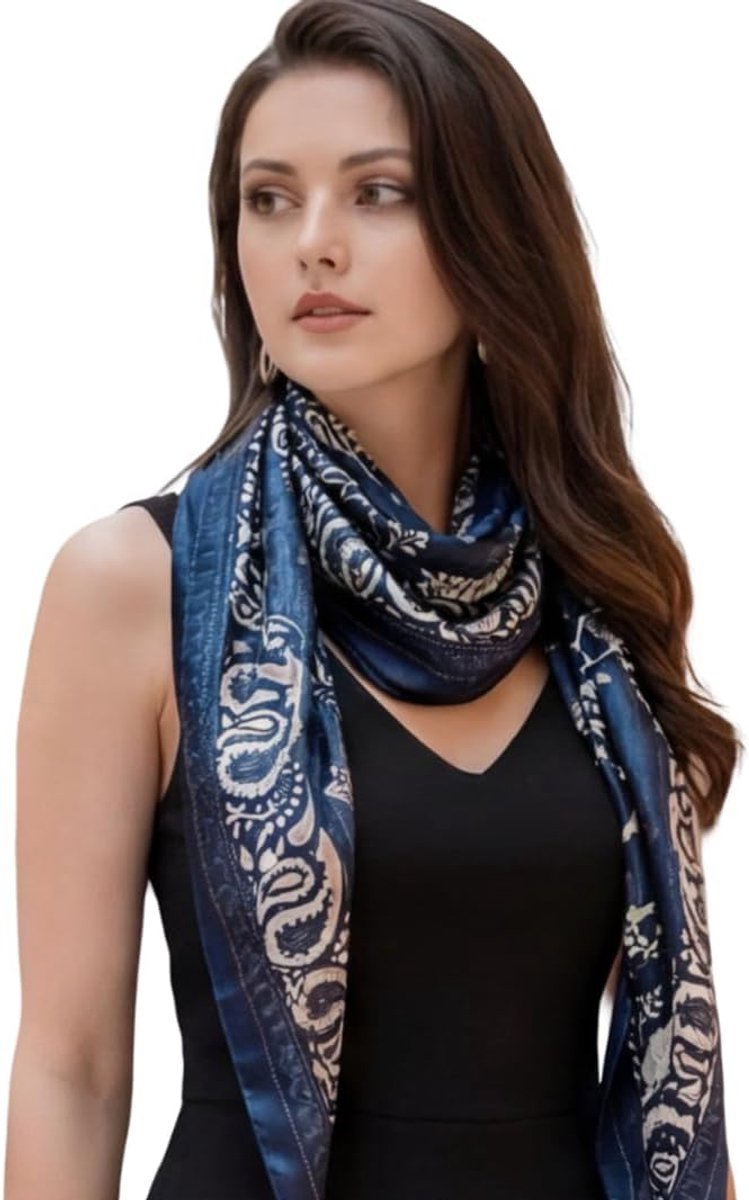 Dames zijden doek roze klassieke halsdoek zijde chiffon sjaal formele gelegenheden doek omslagdoek licht 90x90cm bandana zijden sjaal geschenk stola dochter moeder