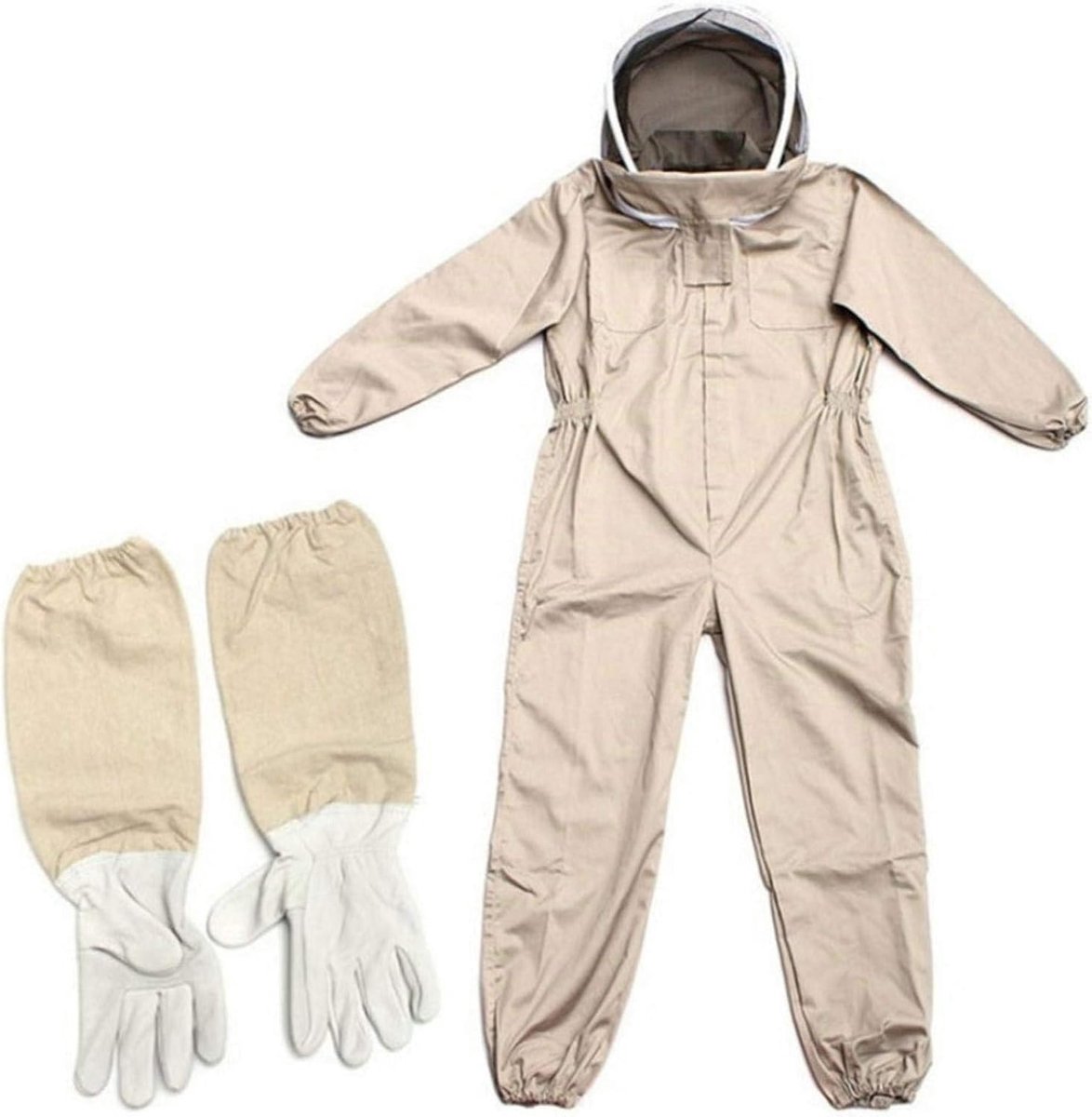 Professioneel bijenteeltkostuum met handschoenen en bescherming, bijenpak voor het hele lichaam, anti-wespen, uitrusting voor bijentelers, koffie, XL