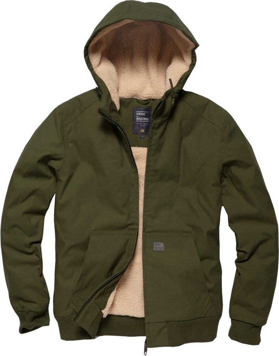 Vintage Industries Datton Heren Winterjas Groen