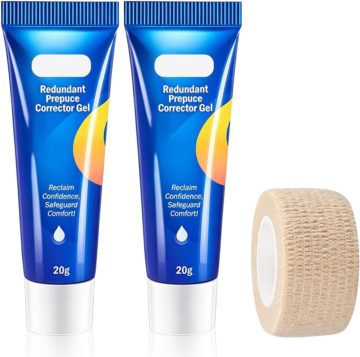 2 stuks Phimosis-correctiegels voor vernauwing van de voorhuid, phimosiscrème, correctiegel voor phimosis, natuurlijke ingrediënten, voor overtollige voorhuid, snelle verlichting