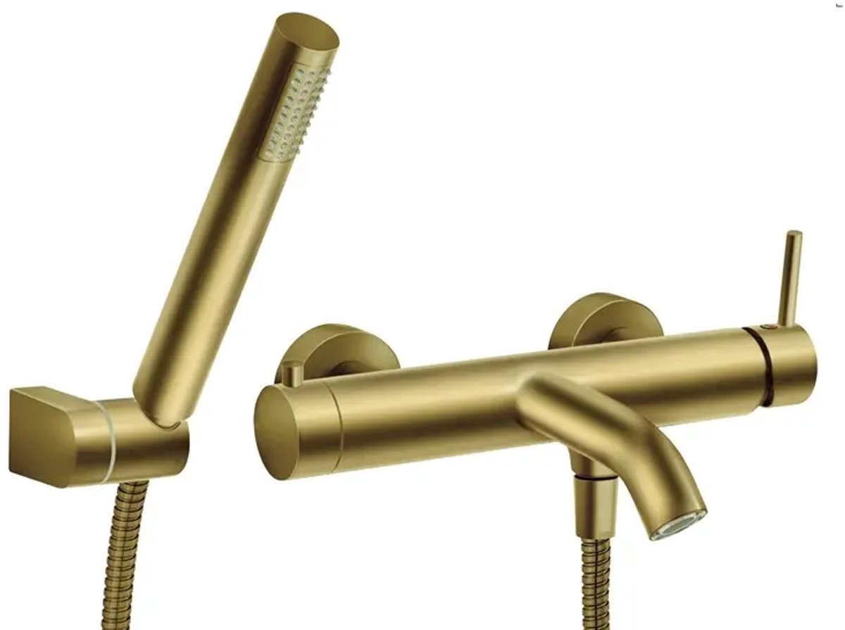 Novaservis Ferro Ciriculus - Badkraan met accessoires, geborsteld goud BCK11BG