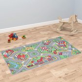 Kleurrijke Speeltapijt  Verkeerskleed kinderen - Speel tapijt kinderen - Verkeerskleed - Kleurrijke Speelkleed -