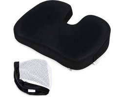 Lifetec Premium ® Stuitkussen Cool - Ergonomisch Zitkussen - Orthopedisch Wigkussen - Zitring - Donut Ringkussen - Stuitje - Decubitus