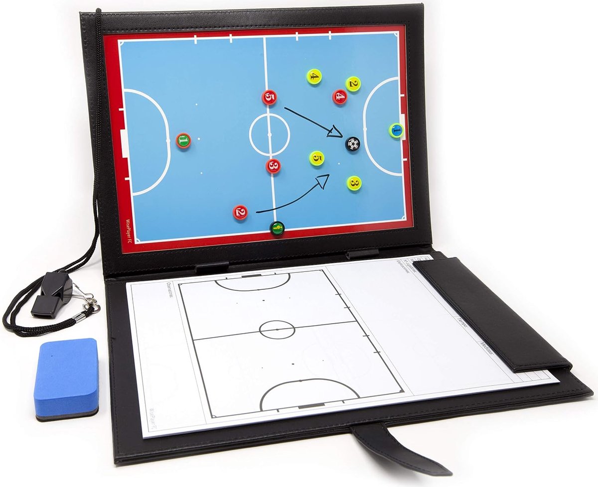 Magnetisch Tactiek-Bord Zaalvoetbal Coach Map met Ritszakje