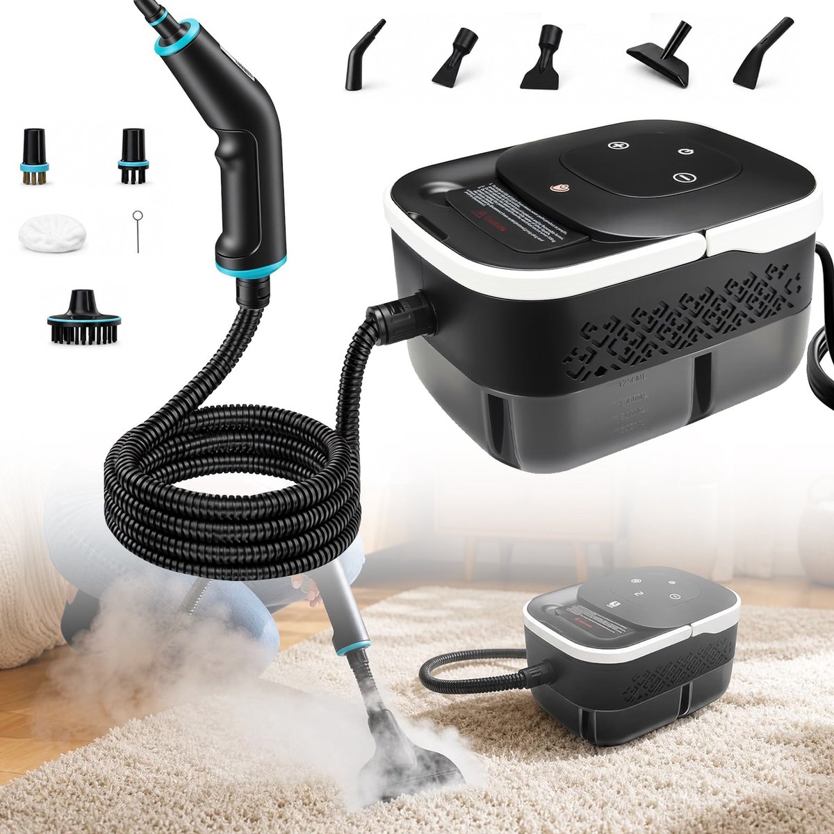 Handzame Stoomreiniger - Draagbare Stoomreinigingsmachine - Multifunctionele Stoomreiniger Voor Keuken En Badkamer
